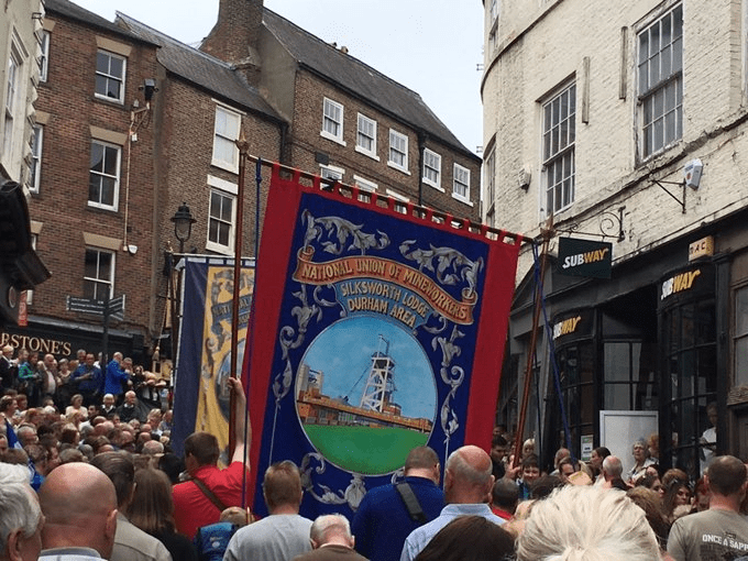 #DurhamMinersGala Silksworth Banner