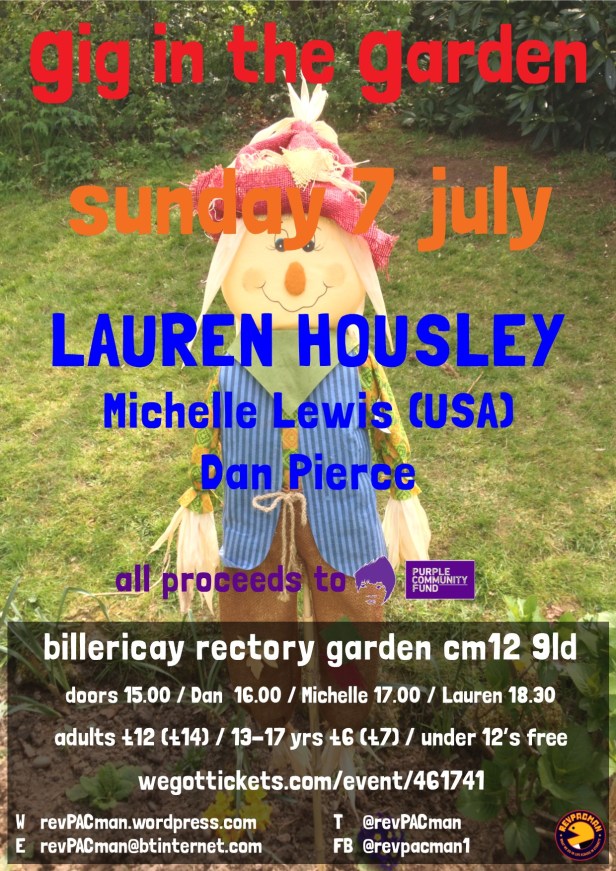 Gig in the Garden 2019 Poster