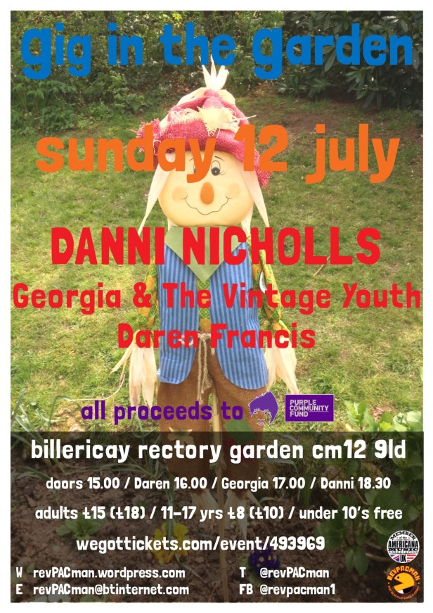 Gig in the Garden 2020 Poster