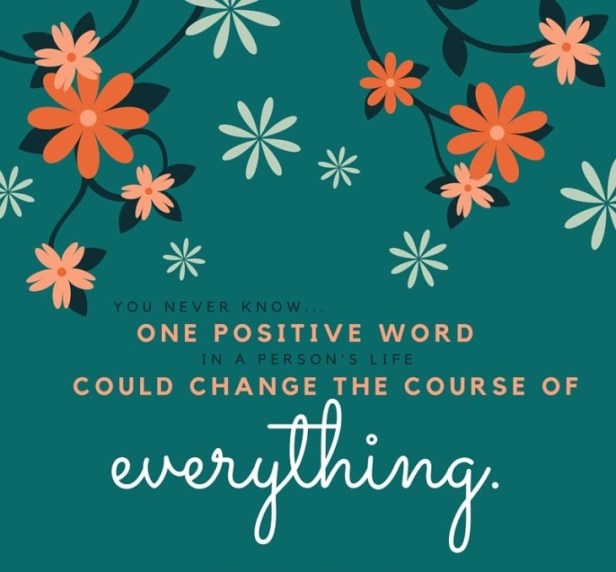 one positive word