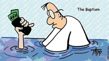 Baptism but not wallet