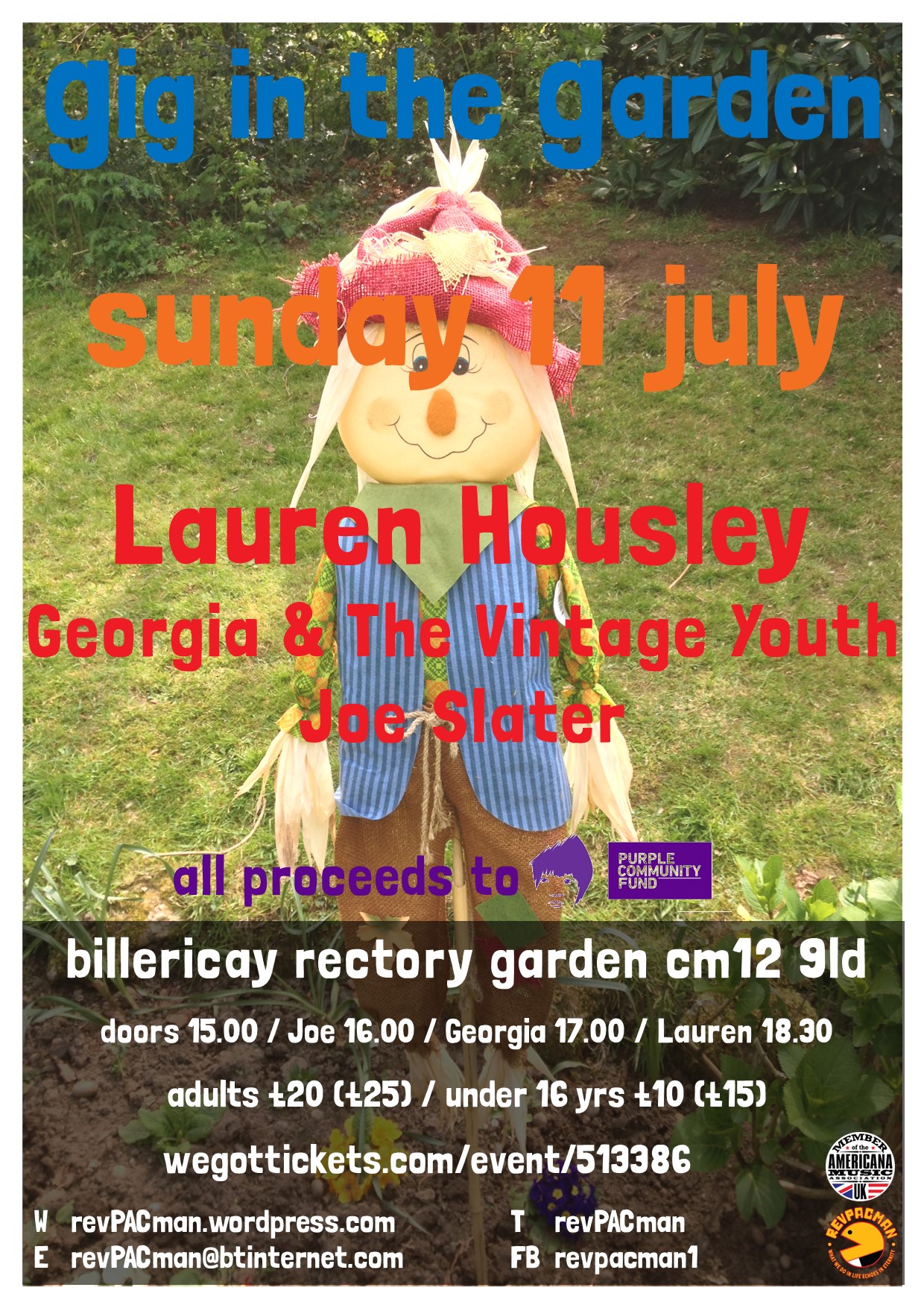 Gig in the Garden 2021 Poster