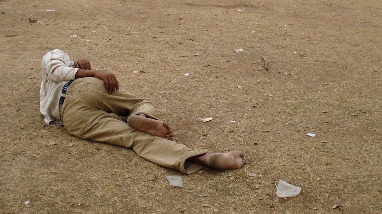 man on ground