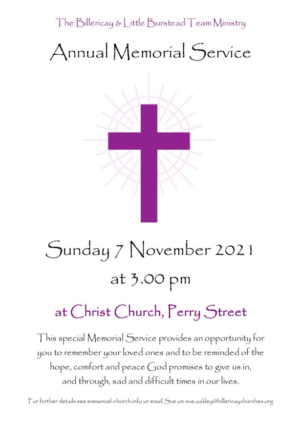 Memorial Service 2021- Poster