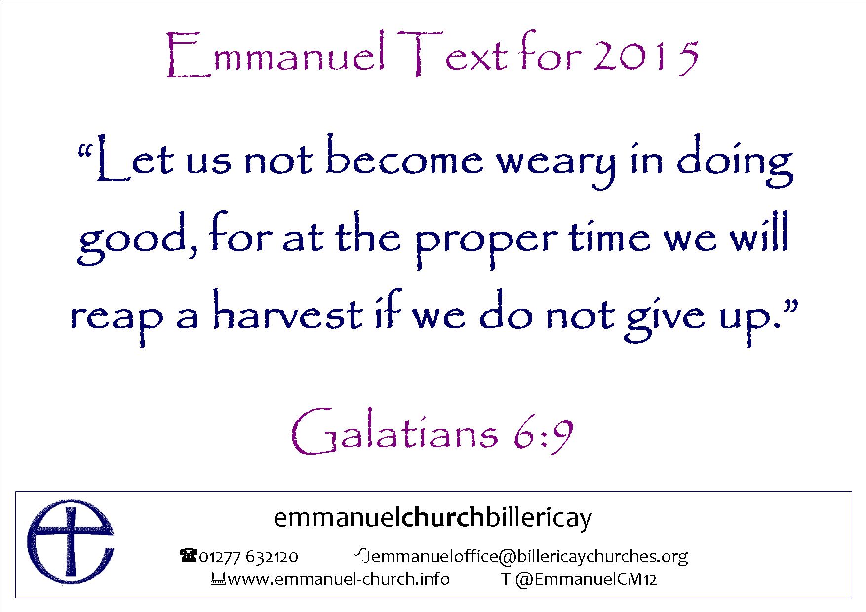 Church Text 2015