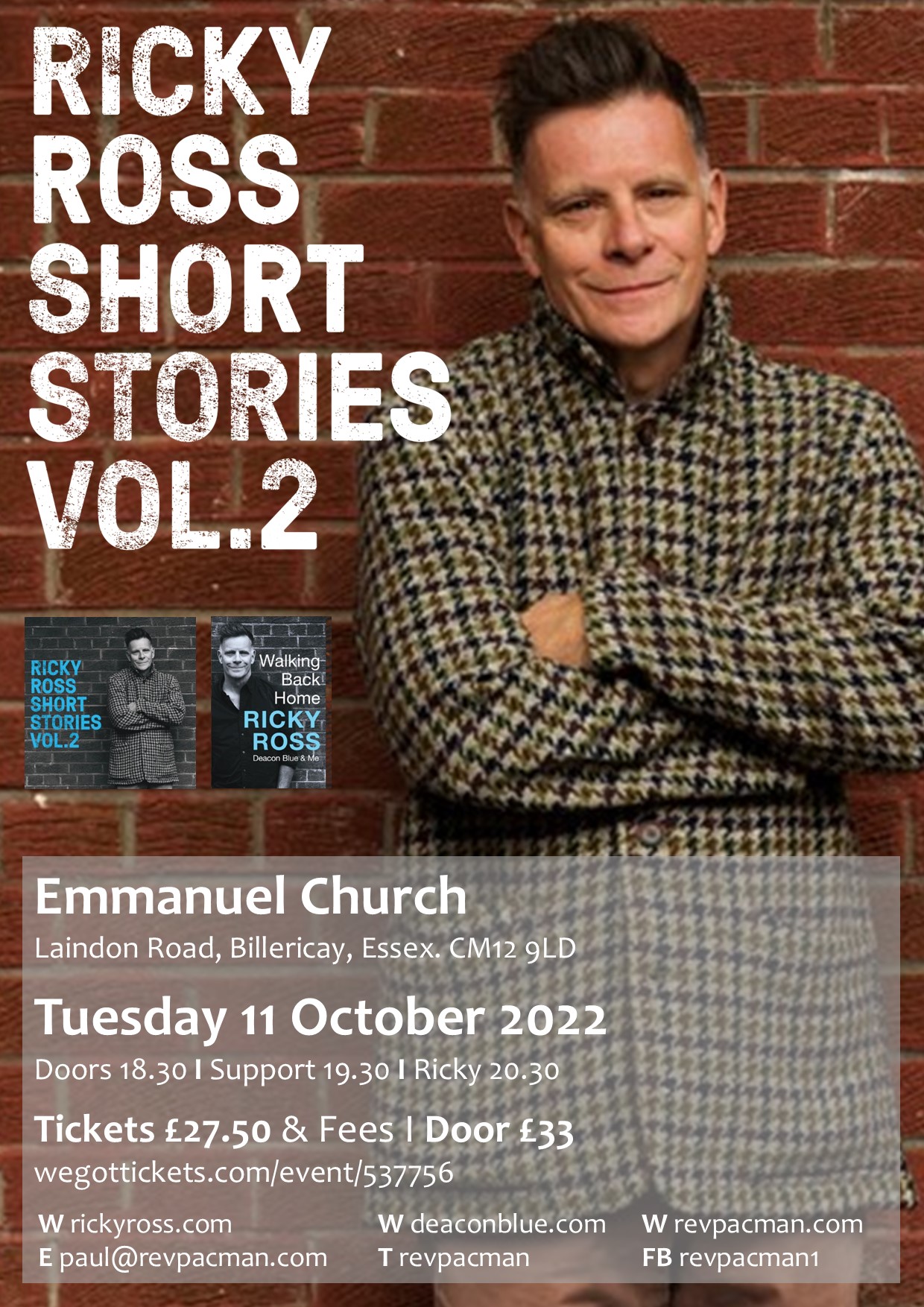 Ricky Ross Poster October 2022