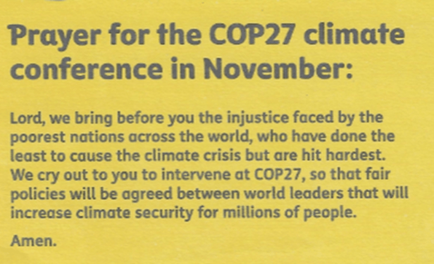 cop27 prayer