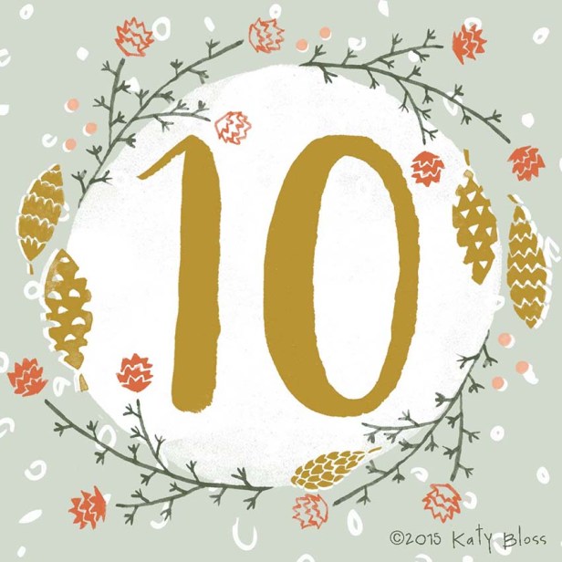 Katy Bloss Illustrated Advent Calendar Day 10