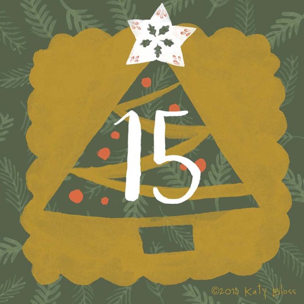 Katy Bloss Illustrated Advent Calendar Day 15