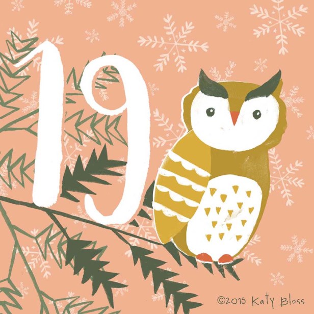 Katy Bloss Illustrated Advent Calendar Day 19