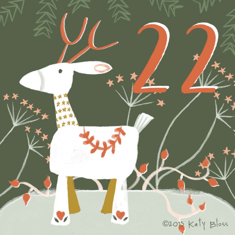 Katy Bloss Illustrated Advent Calendar Day 22