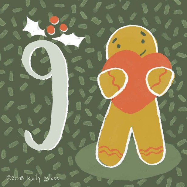 Katy Bloss Illustrated Advent Calendar Day 9