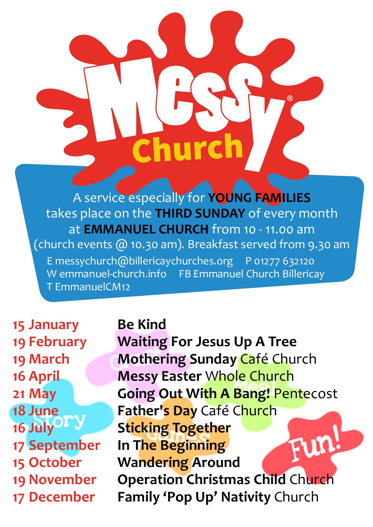 Messy Church Poster 2023 vs2