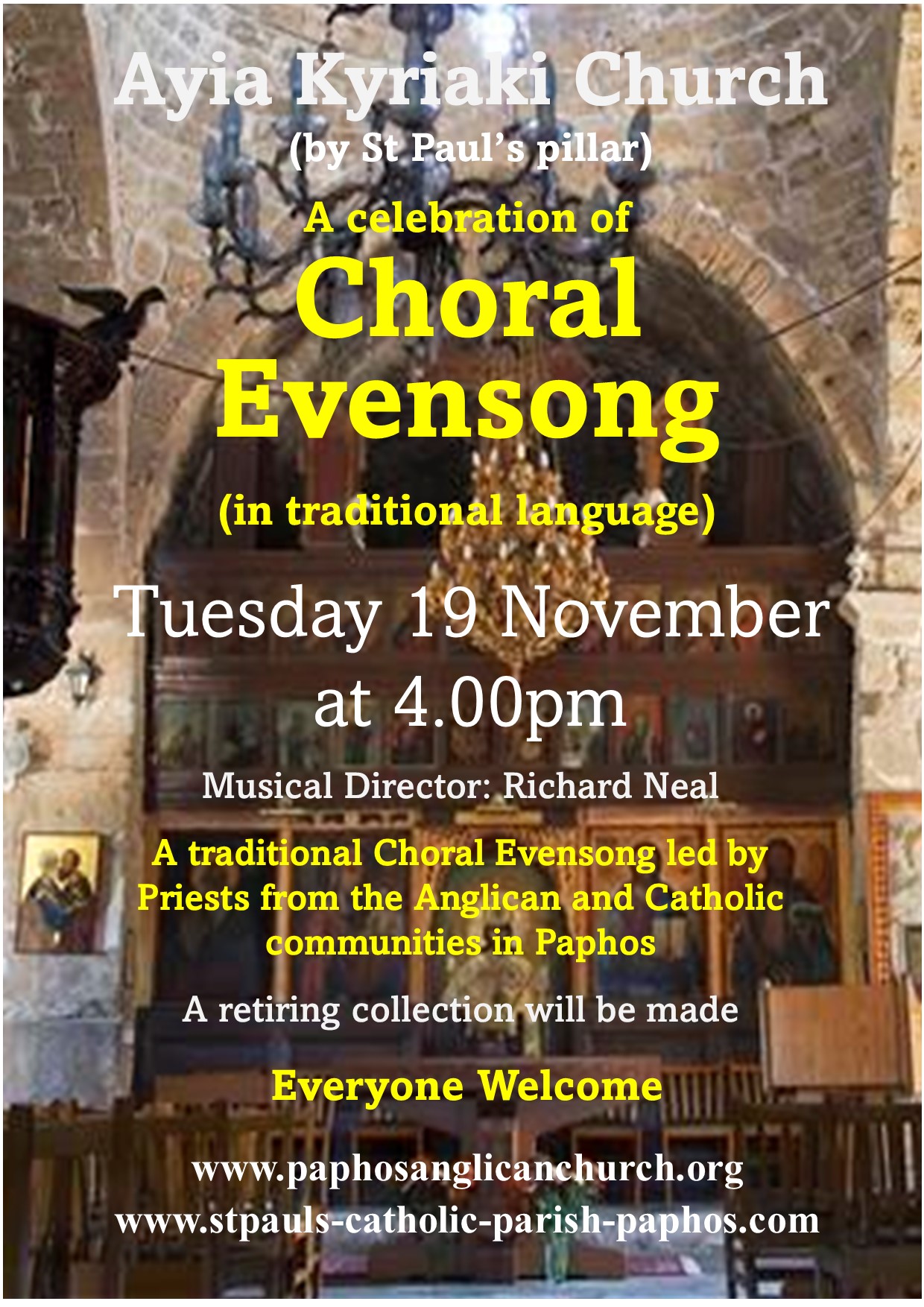 AK Choral Evensong Poster