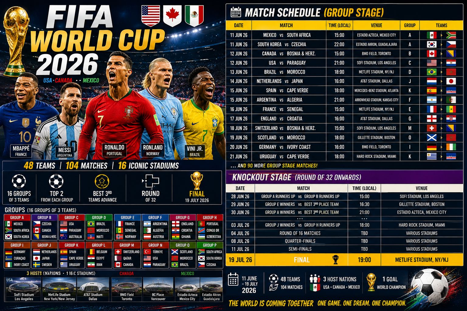 What Time Will The World Cup 2026 Games Be Uk